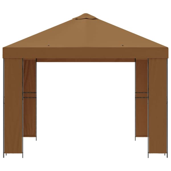 Paviljong 3 x 3 m Beige Polyester och Stål 190