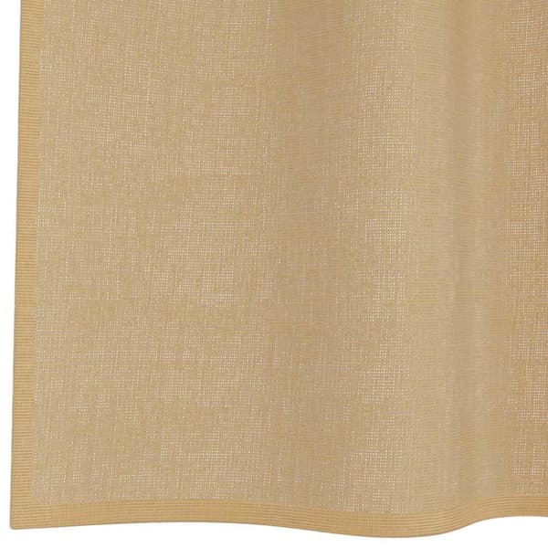 Voile gardiner med stångfickor 2 st sand