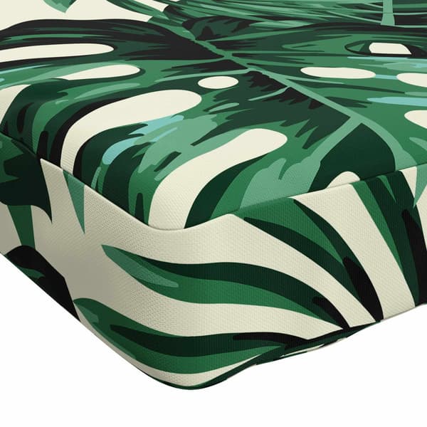 Bänk kudde SOEST 100% Polyester Bladmönster 120 x 40 x 5 cm