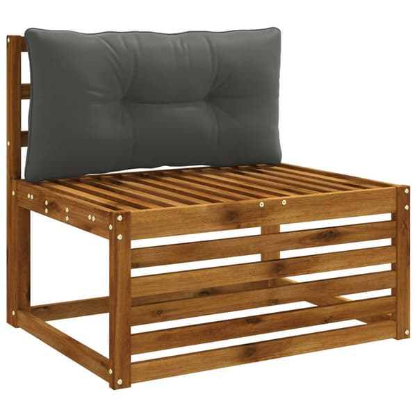 Ryggkudde PUTTEN 100% Polyester Antracit 70 x 40 x 10 cm