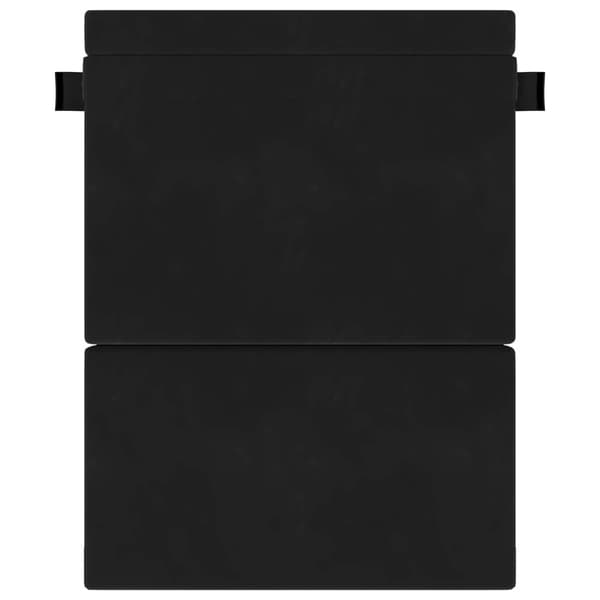 Fällsoffa säng Svart 203 x 152 x 15 cm Sammet
