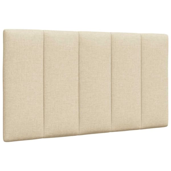 Bed Frame without Mattress "Hanko" Cream 90x200 cm Fabric