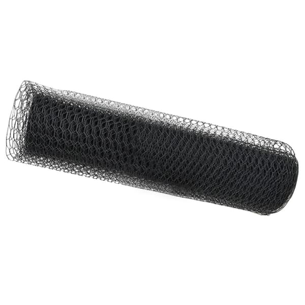 Hexagonstängsel Grå 0,8 x 100 m PVC