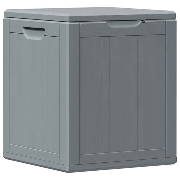 Dynbox 90 liter grå PP-träliknande