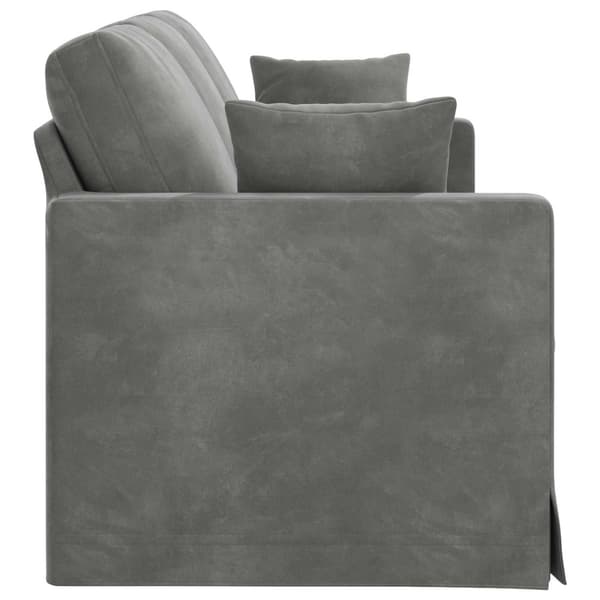 Soffa Mörkgrå 198 x 78 x 80 cm Sammet