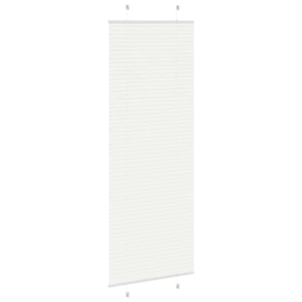 Plisserad persienn vit 80x200 cm tyg bredd 79,4 cm polyester