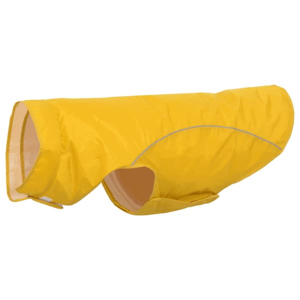 Regnrock för hundar med reflexer polyester gul 4XL