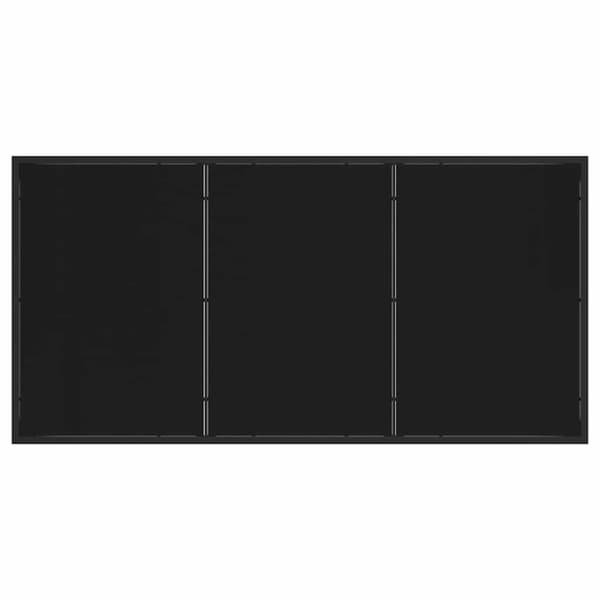 Trädgårdsmöbelset 5 pcs Svart konstrotting