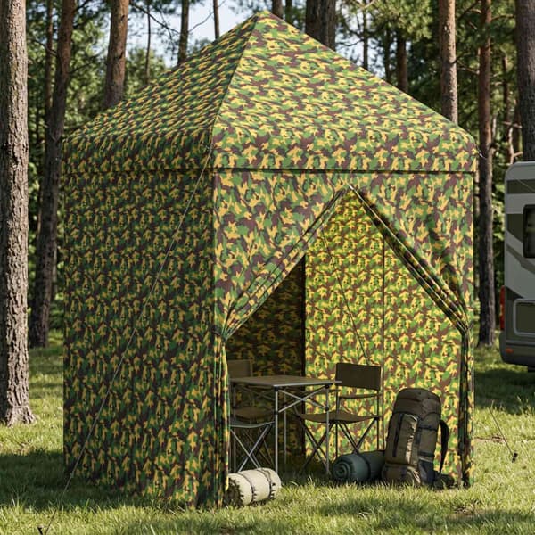 Tält med 4 sidoväggar 2,9 x 2,9 m Armémönster