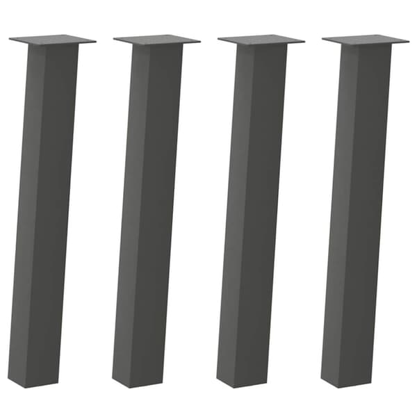 Konsolbordsben 4 st antracit 72 cm stål