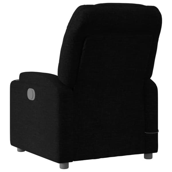 Massagefåtölj svart tyg