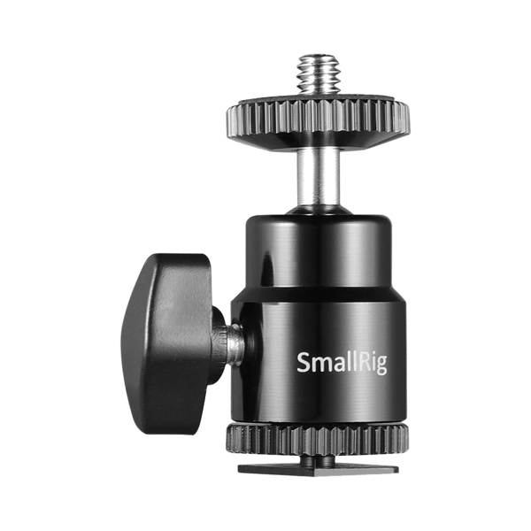 SMALLRIG 2059 Camera Cold Shoe -Ballhead-1/4"Sc 2P