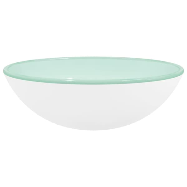 Handfat härdat glas 42x14 cm vit