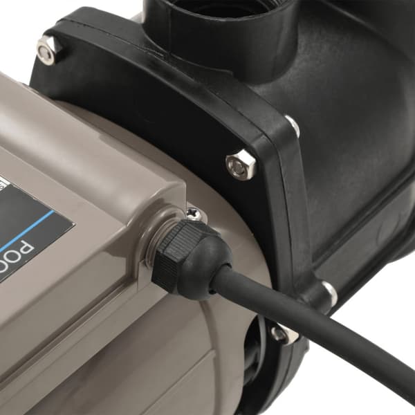 Poolpump med timer svart 0,25 HK 8000 L/tim