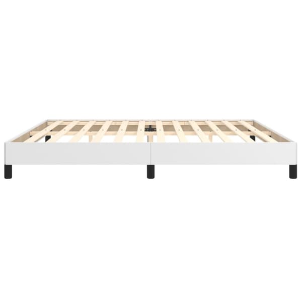 Sängram vit 200x200 cm konstläder