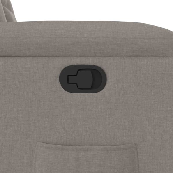 Reclinerfåtölj taupe tyg