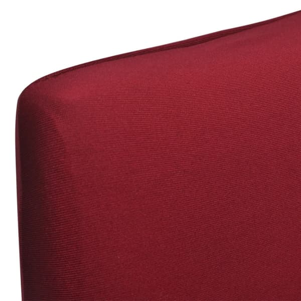 Stolsöverdrag rak modell stretch 6 st vinröd