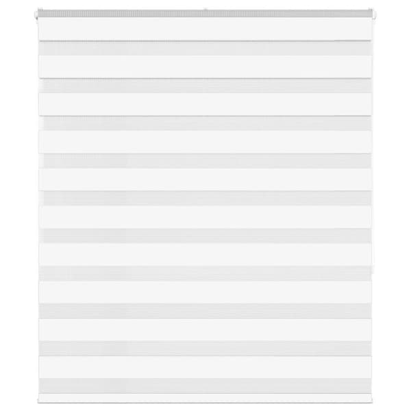 Rullgardin zebra vit 135x150 cm tyg bredd 130,9 cm polyester