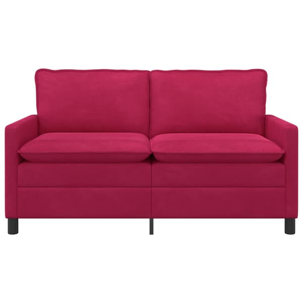 Soffa Vinröd 156 x 81 x 87,5 cm Sammet