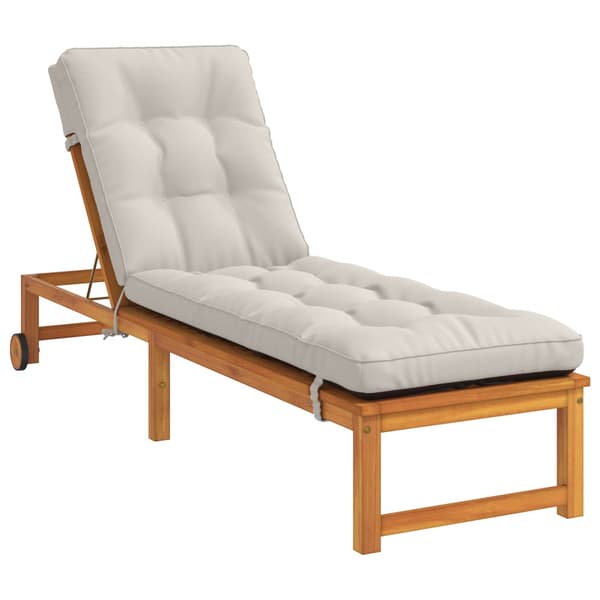 Solstol Kudde VIANEN 100% Polyester Vit 200 x 50 x 8 cm