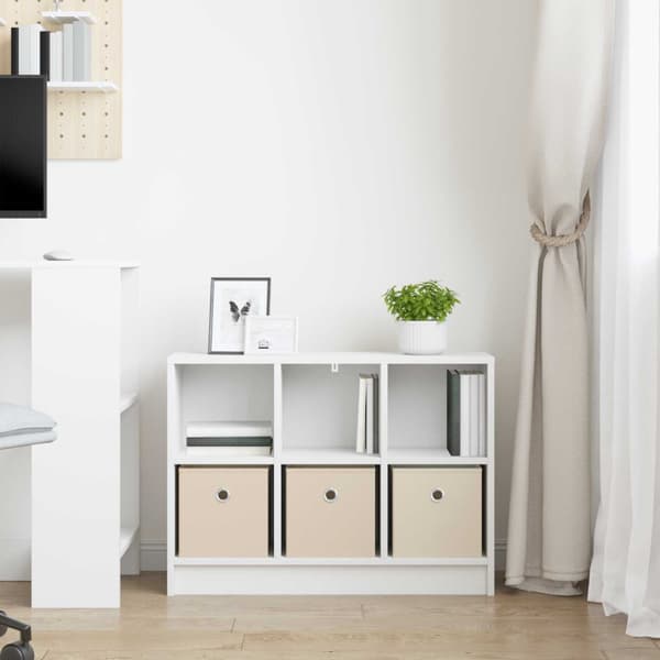 Sideboard med låda Vit 73,5 x 22,5 x 53,5 cm