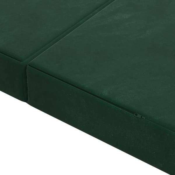 Fällbar Soffbed 80 x 67 x 45 cm Mörkgrön