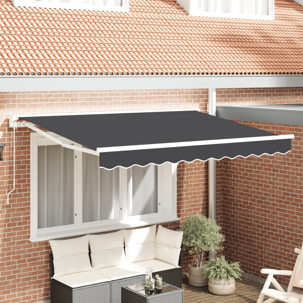 Markisram Antracit 300 x 200 cm Polyester med PU-beläggning