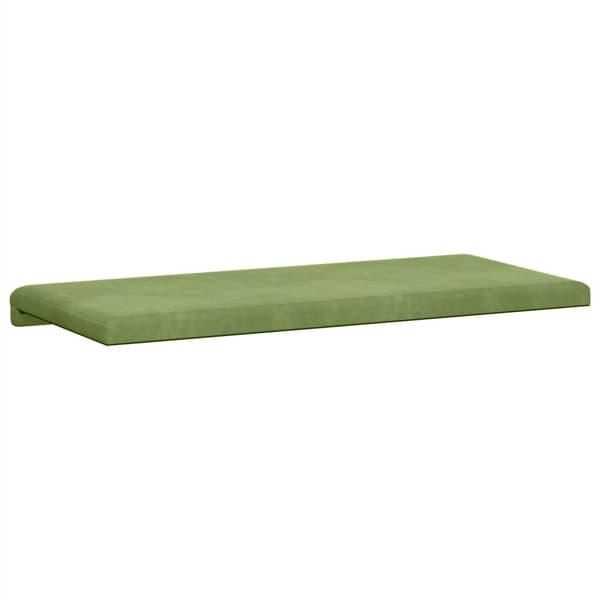 Bänk kudde Sammet (V) Ljusgrön Djup 35 cm