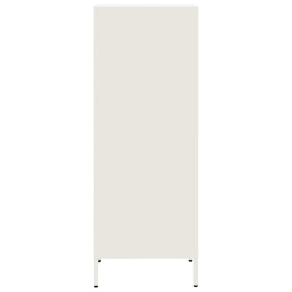 Högskåp vit 35x39x103,5 cm stål
