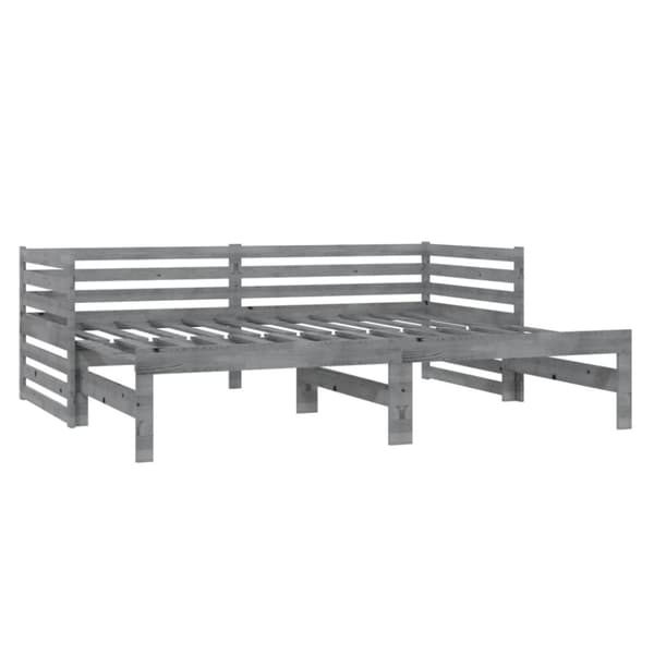 Dagbädd grå massiv furu 2x(90x200) cm