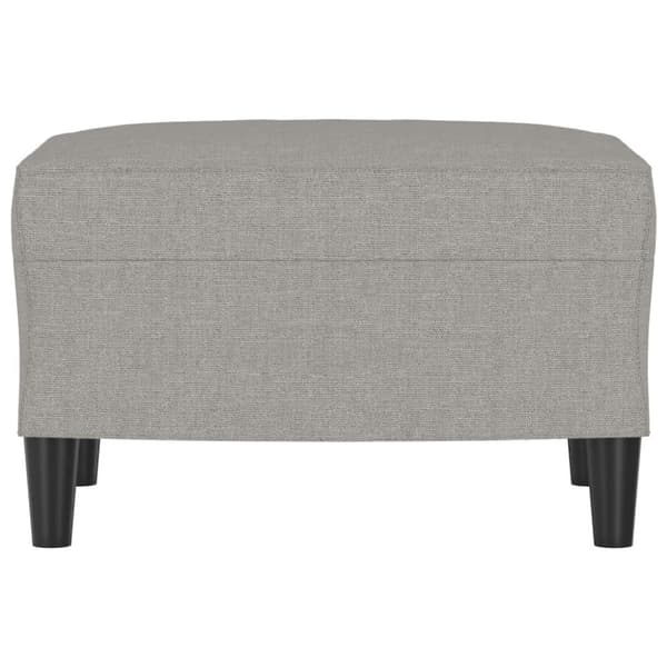 Fotpall Ljusgrå 60x50x41 cm tyg