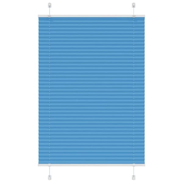 Plisserad persienn blå 70x100 cm tyg bredd 69,4 cm polyester