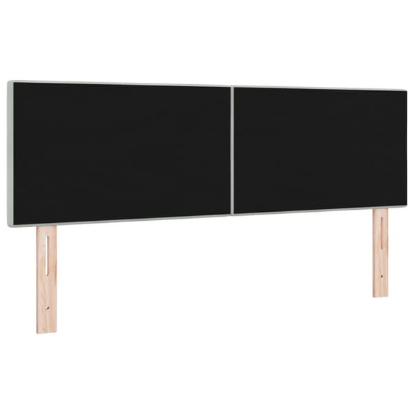 Huvudgavel Ljusgrå 160 cm Sammet