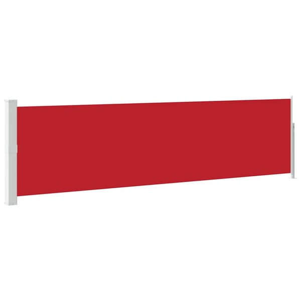 Infällbar sidomarkis 140x500 cm röd