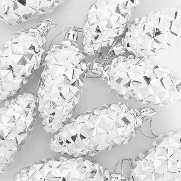 Julgran Kottboll 40 pcs Silver Plast