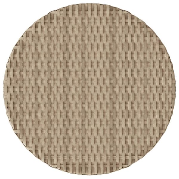 Bistrogrupp med dynor 3 delar beige konstrotting