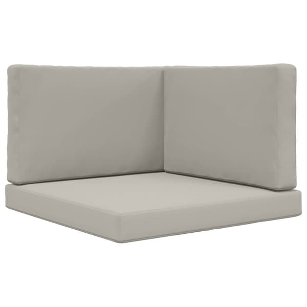 Utomhus Soffa Kudde 3 pcs Grå Polyester
