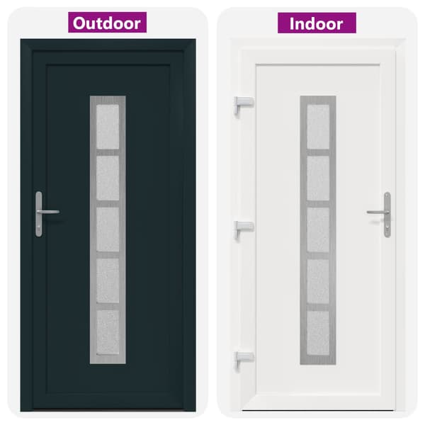 Framdörr Antracit 88 x 200 cm PVC