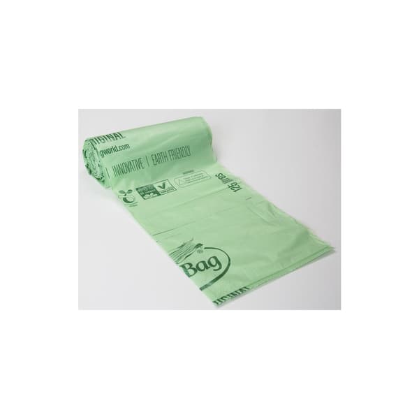 Plastsäck BIOBAG 125/150L 35my grön10/rl