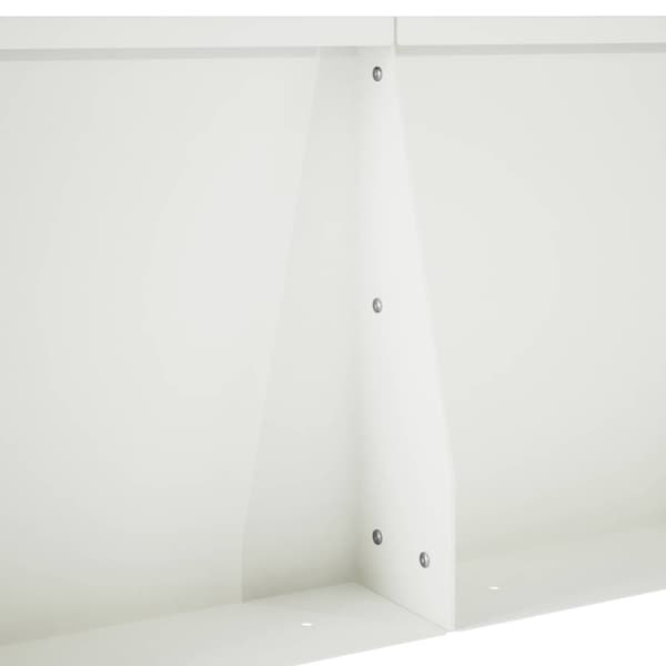 Stödvägg 2 st 40 x 12 x 30 cm Stål Vit