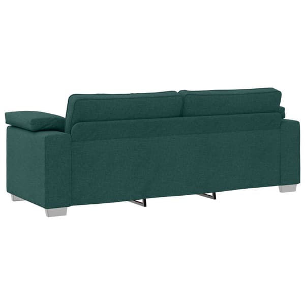 Soffa 2 pcs Mörkgrön 219 x 80 x 82 cm tyg