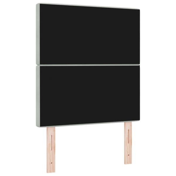 Huvudgavel Ljusgrå 80 cm Sammet