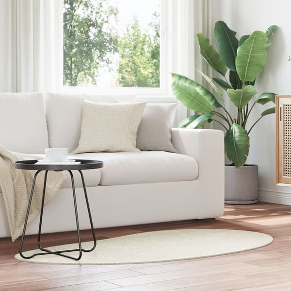 Matta HUARTE Gräddvit 80 x 150 cm Polyester