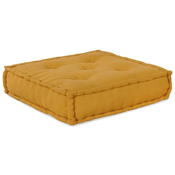 Modulär soffa gul 70x70x54 tyg