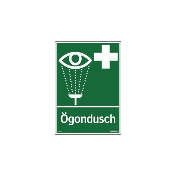 Skylt Ögondusch 297x105mm