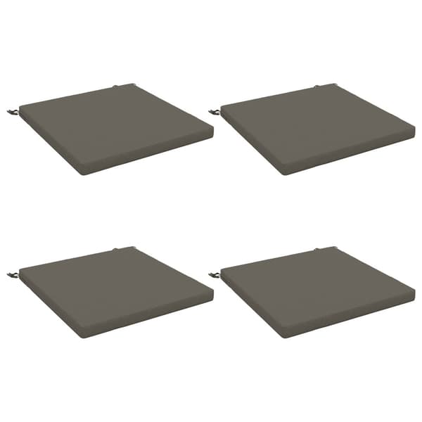 4-delade Sittdynor SOEST 4 st 100% Polyester Grå 80 x 80 x 5 cm
