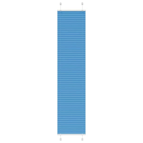 Plisserad persienn blå 40x200cm tyg bredd 39,4cm polyester