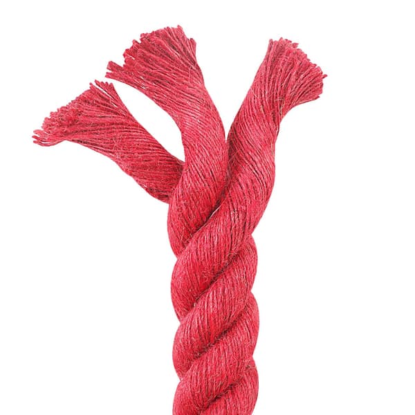 Juterep Röd 100% Tossa jute