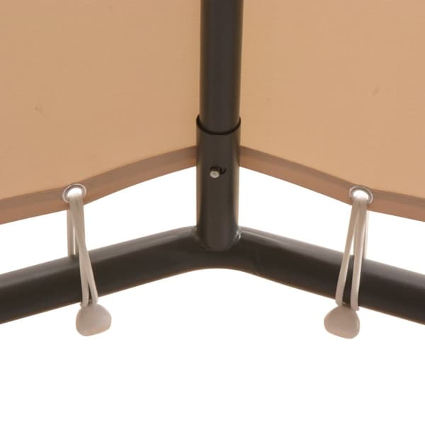 Paviljong 4x4 m stål beige