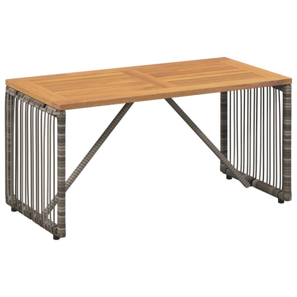 Utemöbelset med kudde 9 pcs Grå och mörkgrå konstrotting